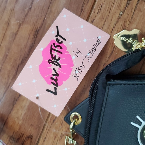 Betsey Johnson Black Cat Sofia Crossbody Bag - Picture 3 of 8